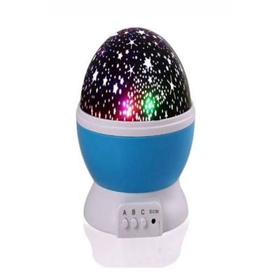 Star Moon Rotating Night Projector Lamp Blue/Black/White