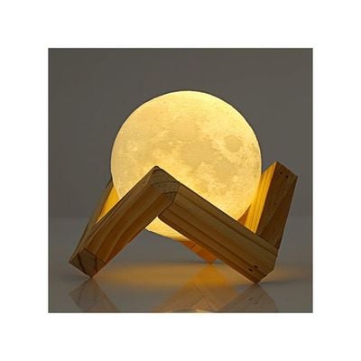 3D Print Moon Lamp White/Beige 12.5—12.5—12.5Cm