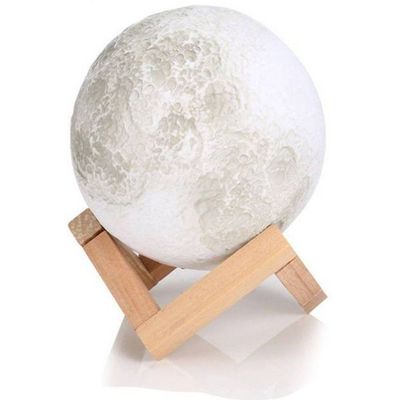 3D LED Moon Night Lamp Moonlight Base Table Desk Light Magical Gift Touch Sensor