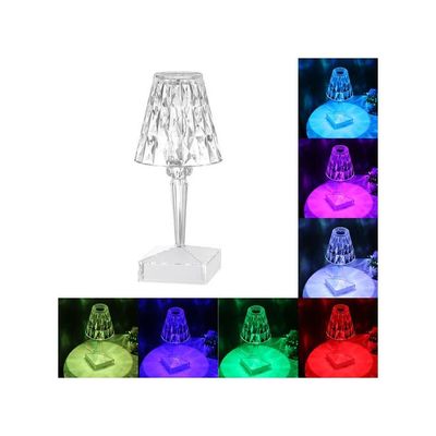 USB Rechargeable Diamond Table Lamp Multicolour