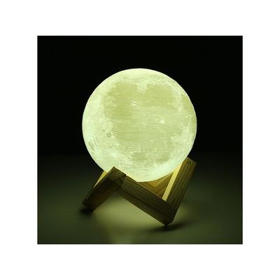 3D Print Moon Lamp White/Beige 16.5—16.5—18Cm