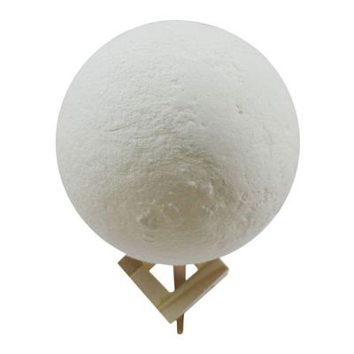 3D Rechargeable Moon Light Lamp White/Beige 20Cm