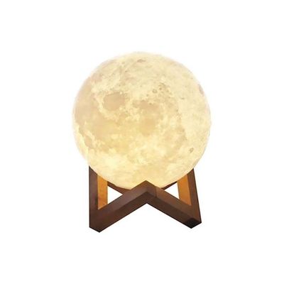 Decorative LED Moon Light Beige/White 15.6x15.6Cm