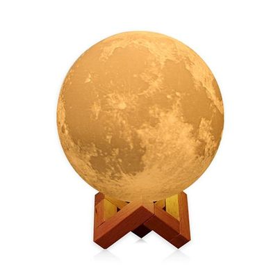 3D Printing LED Moon Lamp White 18Cm