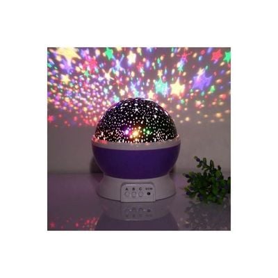 Rotating LED Sky Night Light Multicolor 13x11x2Cm