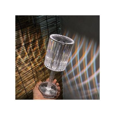 Modern Crystal Table Romantic Night Lamp Clear 30x12x12cm