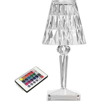 Acrylic Diamond Table Lamp With Remote And Touching Control Multicolour