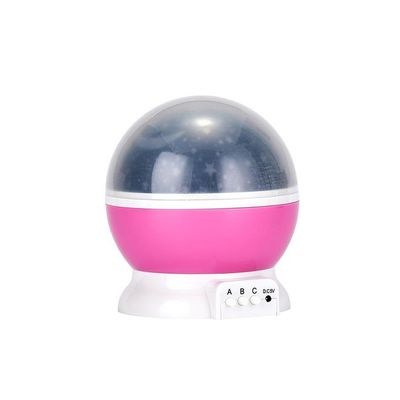 Rotating Abs LED Starlight Projector Lamp Pink 13Cm