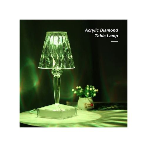 Touch Control Crystal Diamond Table Lamp Multicolour 30.00X14.50X14.50cm