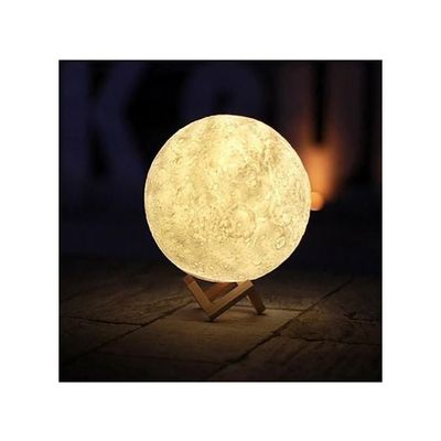 3D USB LED Moon Lamp With Stand Clear 15cm