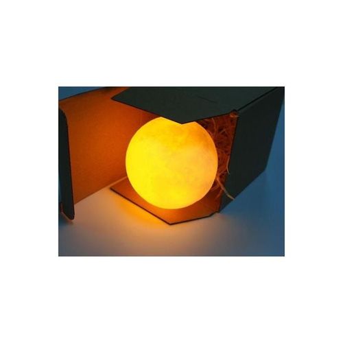 3D Printed LED Moon Light Lamp White/Yellow