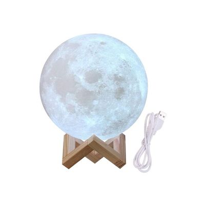 3D Printing LED Moon Night Light Lamp Gold/Brown