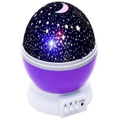 Rotating Projection Night Lamp Purple