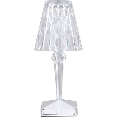 Modern Crystal Table Lamp White