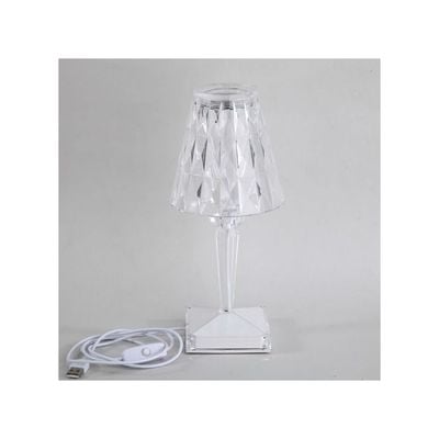 Modern Crystal Diamond Table Lamp Warm White