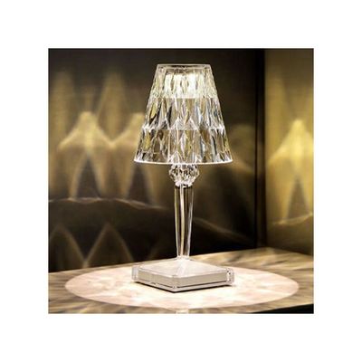 Acrylic Diamond Table Lamp Remote And Touching Control Multicolour 28.00X14.00X14.00cm