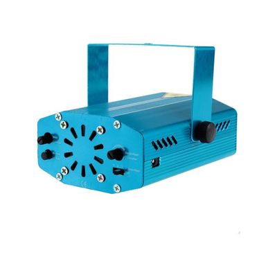 Mini LED Red And Green Laser Projector Stage Lighting EU Plug Blue