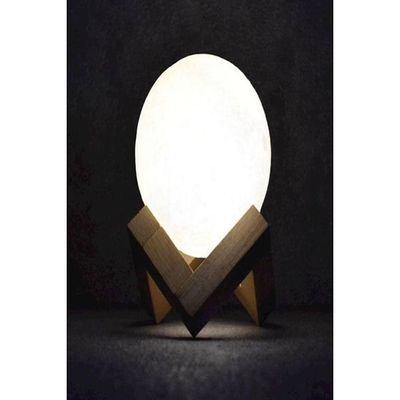 Rechargeable 3D Moon Shaped Lamp White 15Cm