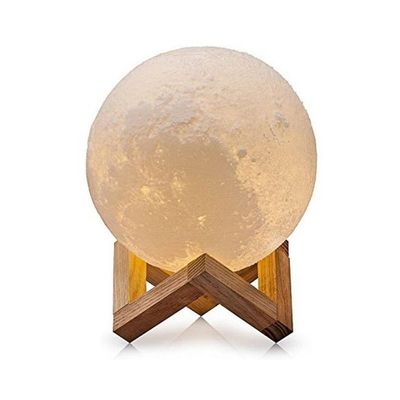 3D LED Moon Night Table Lamp White