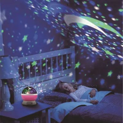 Rotating Projection Light Lamp Multicolour 16 x 16cm