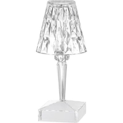 Rechargeable Diamond Table Lamp White