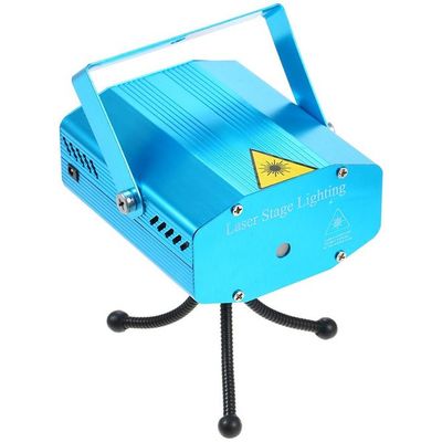 Mini LED Red And Green Laser Projector Stage Lighting US Plug Blue