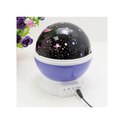 Starry Sky And Moon Projector Night Lamp Multicolour 13 x 14.5cm