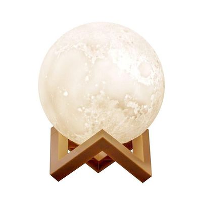 3D Moon Lamp White