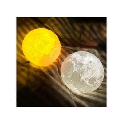 LED Moon Night Lamp White/Yellow