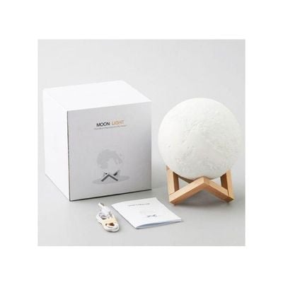 Rechargeable Moon Night Lamp White/Yellow