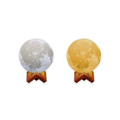 Rechargeable Moon Night Lamp White/Yellow