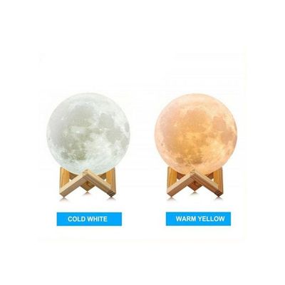 3D Moon Lamp White