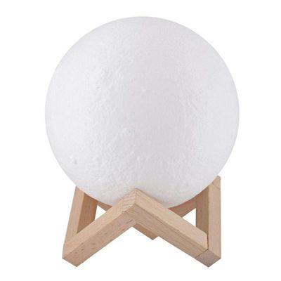 3D Moon USB Touch Light  Lamp White 370g