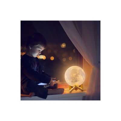 3D Moon USB Touch Light  Lamp White 370g