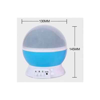 Modern Rotating Moon Sky Projection Led Night Lights Toys Table Lamps With Timer Multicolour 5 x 5.8inch