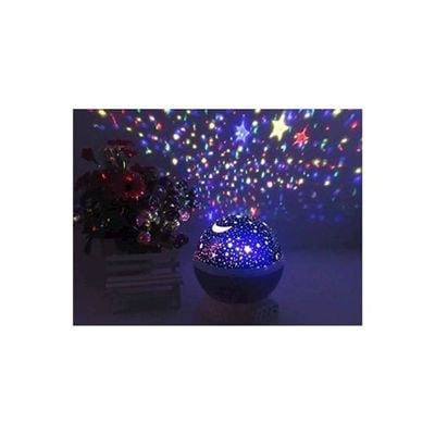 Modern Rotating Moon Sky Projection Led Night Lights Toys Table Lamps With Timer Multicolour 5 x 5.8inch