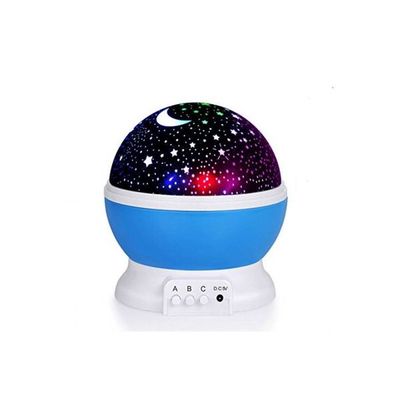 Modern Rotating Moon Sky Projection Led Night Lights Toys Table Lamps With Timer Multicolour 5 x 5.8inch