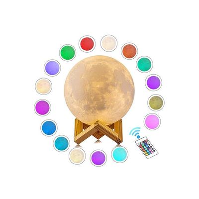 16-Colors LED Moon Style Light Multicolour 17Cm