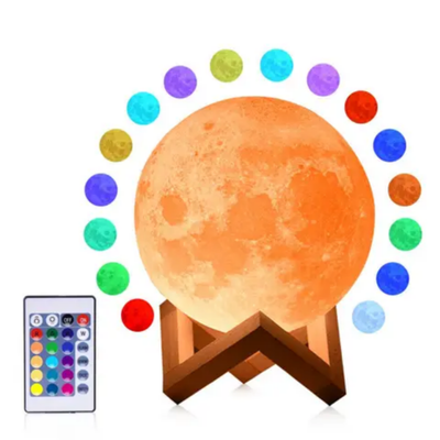 16-Colors LED Moon Style Light Multicolour 17Cm