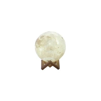 The Moon Shape Table Lamp White/Brown