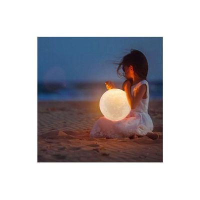 3D Moonlight Lamp White