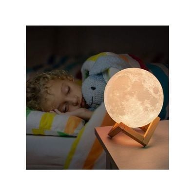 3D Moonlight Lamp Yellow/Brown