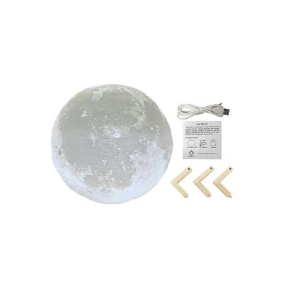 Rechargeable LED Moon Lamp With Touch Control Brightness White/Beige/Yellow