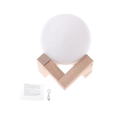 3D Moon Lamp White