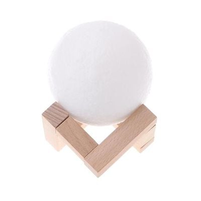 3D Moon Lamp White