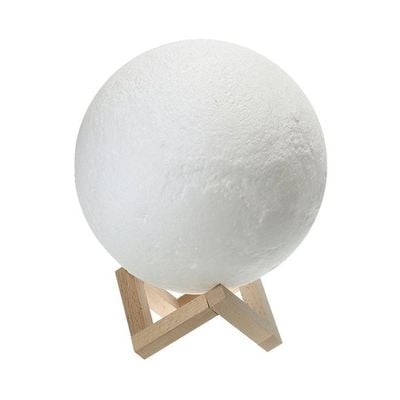 3D Printing 16 Colours Moon Lamp White 16x13.5x13.5Cm