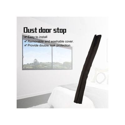 Twin Door Draft For Dodge Guard Stopper Black 85x3x3cm