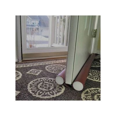 Double Door Draft Stopper Dark Brown