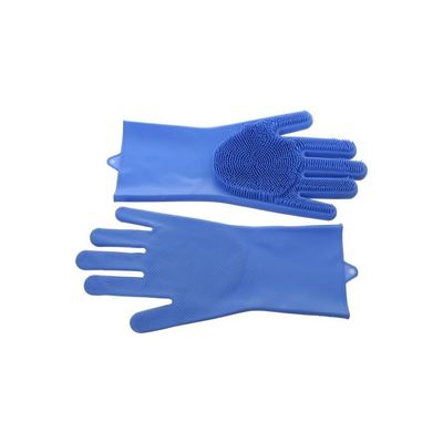 Silicone Kitchen Scrubbing Glove Dark Blue 3inch