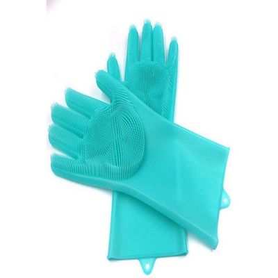 Silicone Household Cleaning Gloves Blue